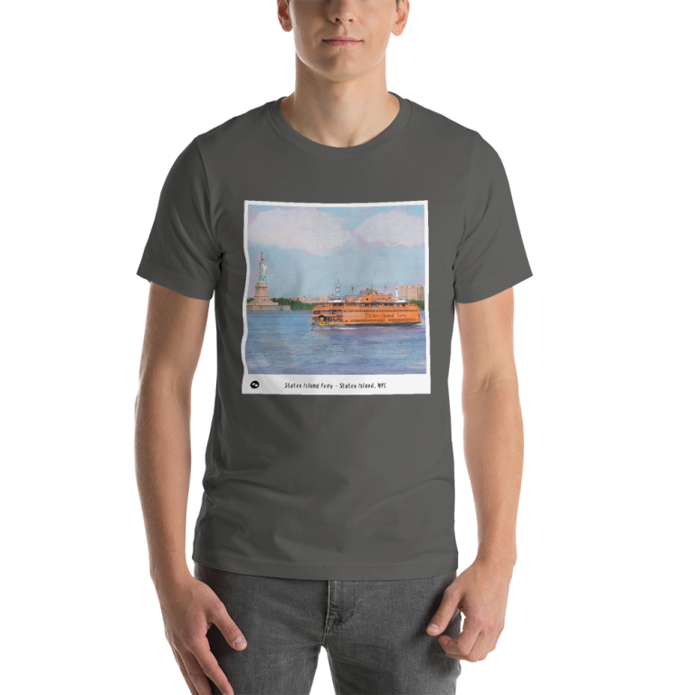 Tav the Duck at The Staten Island Ferry T-Shirt - Made in Staten Island