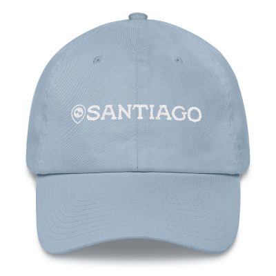 Santiago Dad Hat Cap Light Blue Front